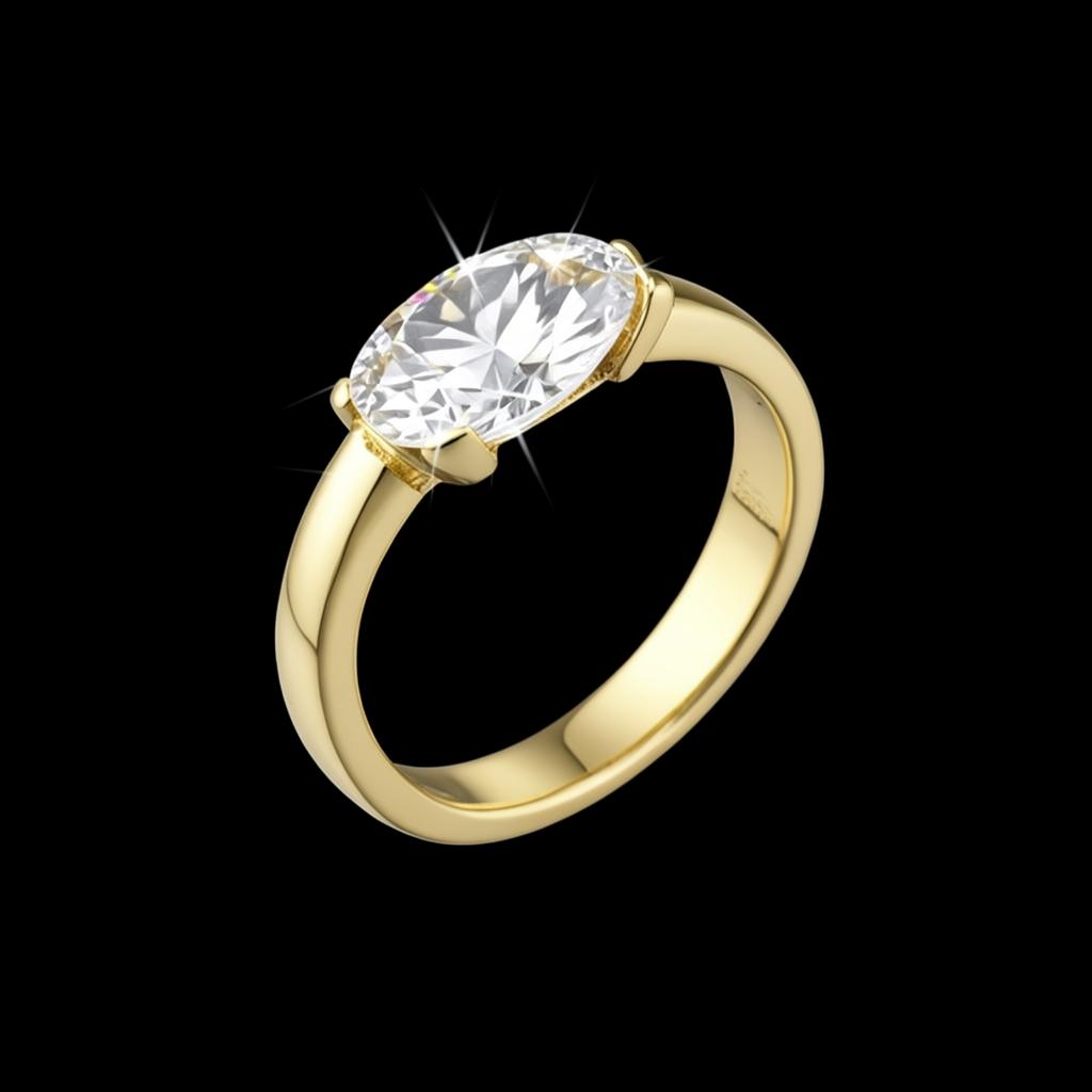 Anel Solitaire Aurum